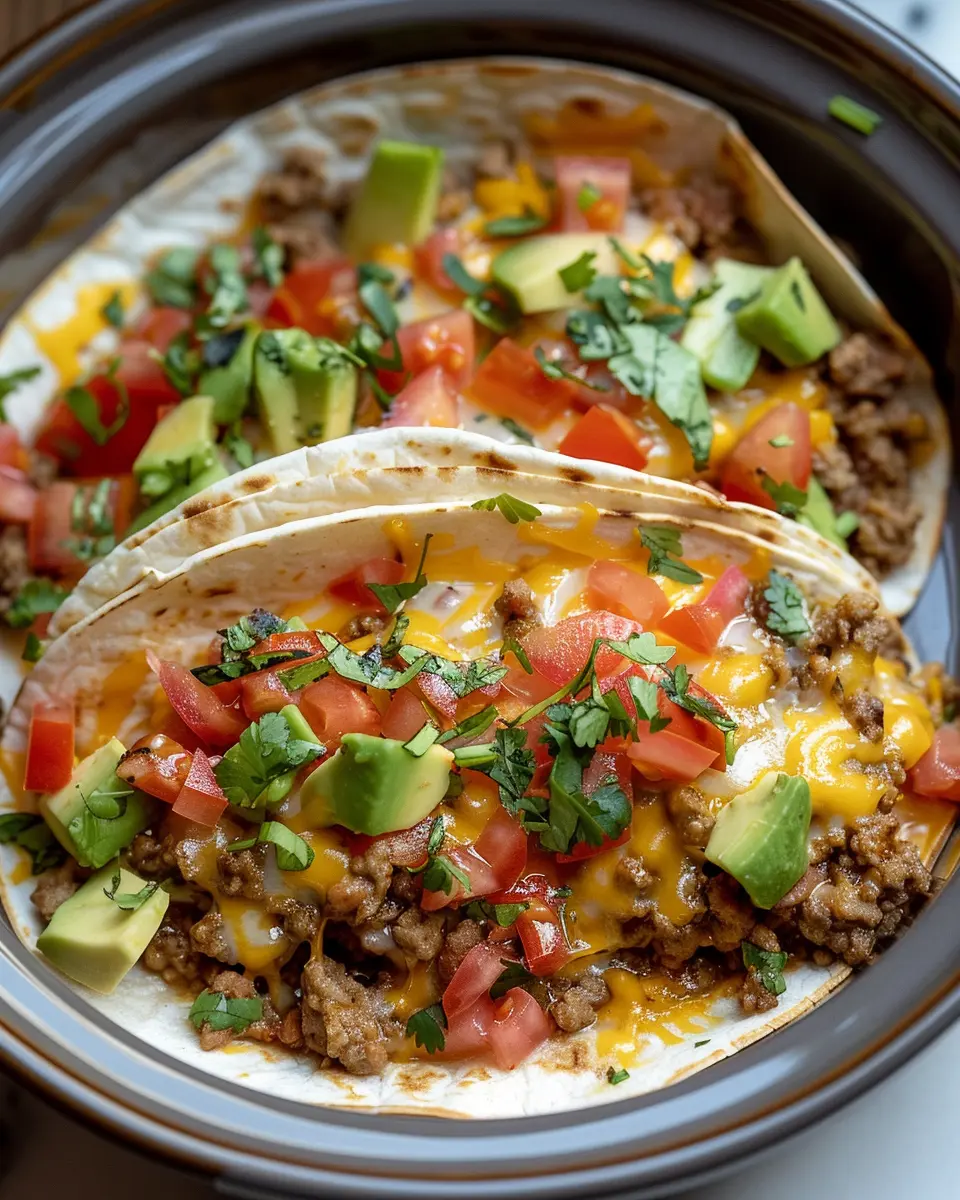 Crockpot Breakfast Tacos: Easy Turkey Bacon and Chicken Ham Delight