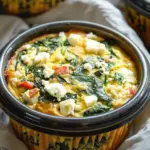Crockpot Spinach and Feta Breakfast Muffins