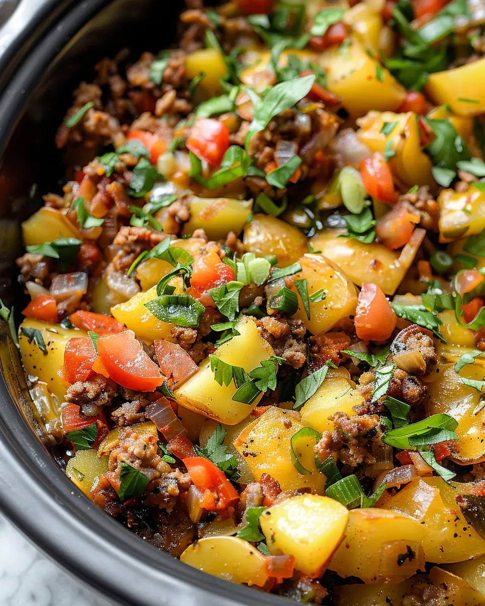 Crockpot Southwestern Breakfast Hash: Easy Turkey Bacon Delight