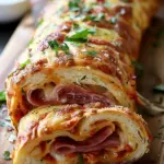 Italian Stromboli Stuffed Bread