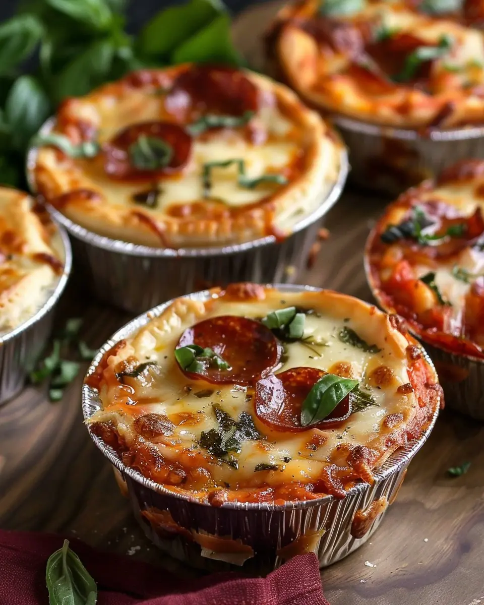 Pizza Pot Pies: Indulgent Comfort Food with Turkey Bacon and Chicken Ham
