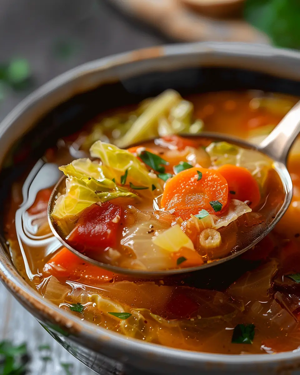 Low Calorie Cabbage Fat Burning Soup for a Healthier You