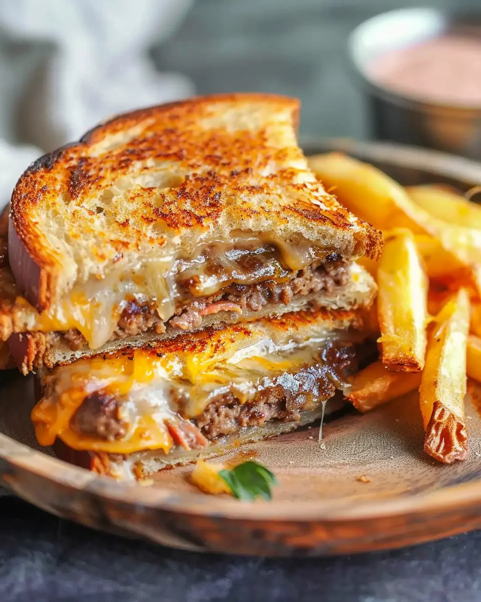 Classic Patty Melt with Turkey Bacon: An Indulgent Twist at Home