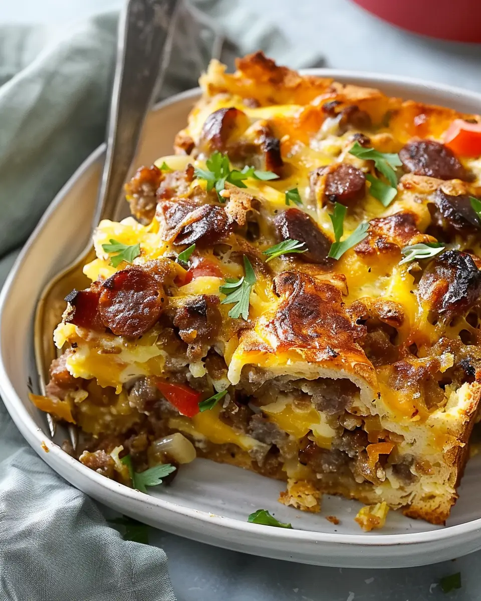 Easy Sausage Strata