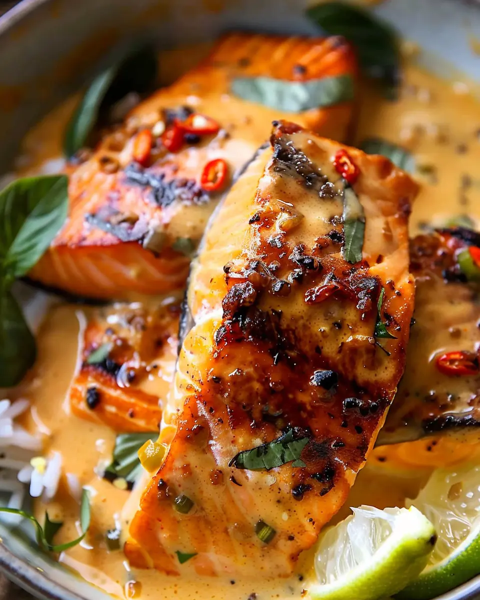 Coconut Curry Salmon with Garlic Butter: A Juicy Delight at Home