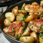 Slow Cooker Parmesan Garlic Chicken and Potatoes