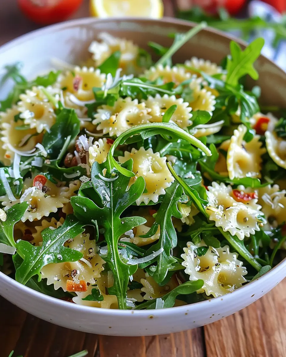 Lemon Arugula Pasta Salad: The Best Fresh and Zesty Delight