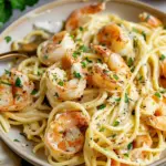 Creamy Garlic Shrimp Pasta