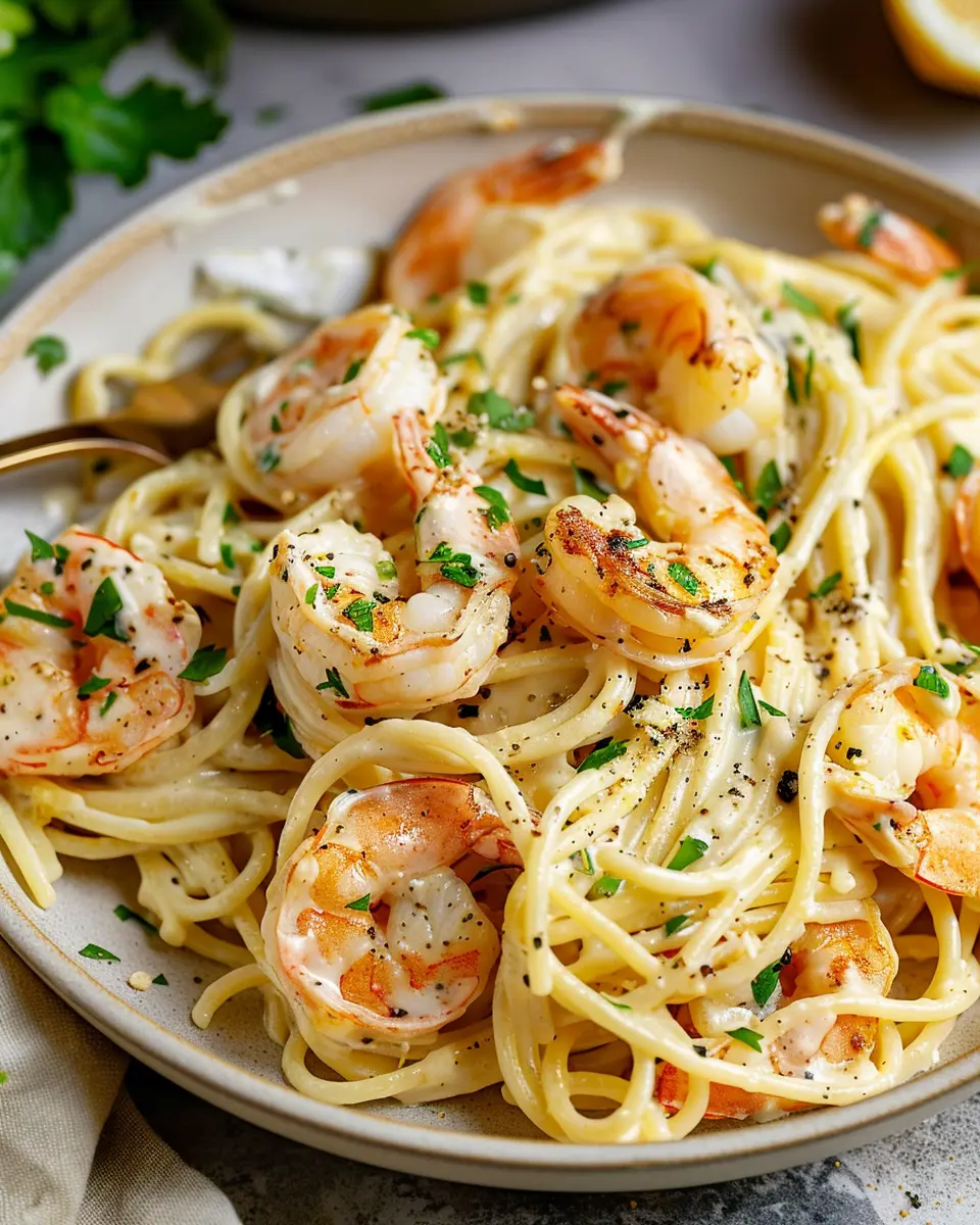 Creamy Garlic Shrimp Pasta: Indulgent Comfort Food Made Easy