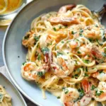 Creamy Tuscan Shrimp Linguine