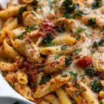 Marry Me Chicken Pasta Bake