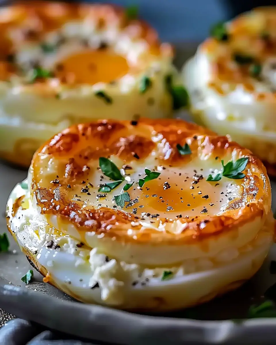 Baked Cottage Cheese Eggs: Easy Turkey Bacon Delight for Breakfast