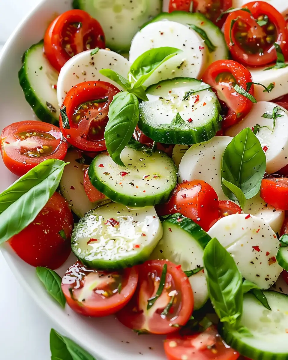 Fresh Cucumber Caprese Salad: A Refreshing Twist for Summer