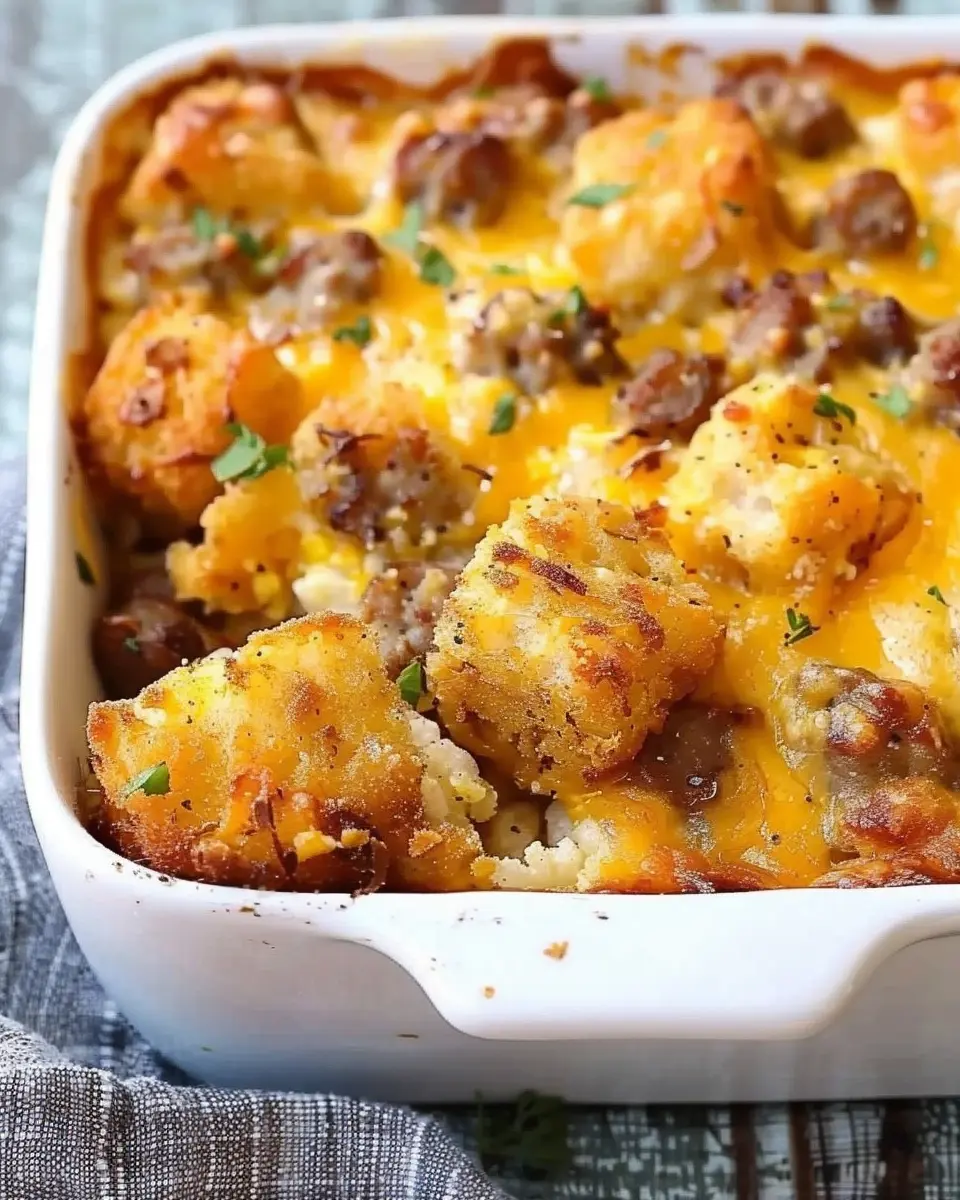 Tater Tot Sausage Breakfast Casserole: Easy &amp; Indulgent Twist