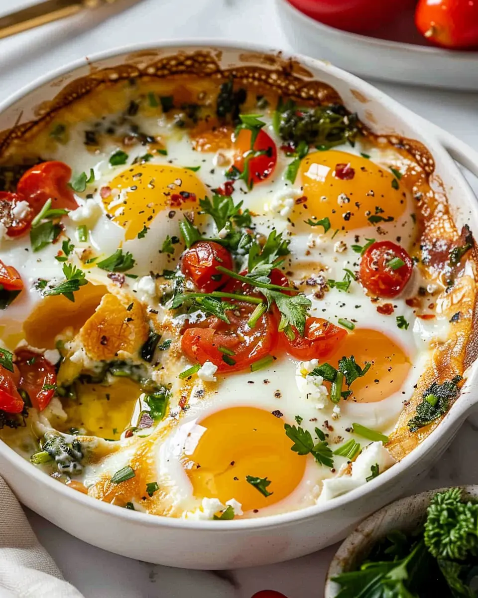 Baked Feta Eggs Recipe: Easy Twist with Turkey Bacon Delight