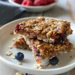 Healthy Oatmeal Bars Breakfast