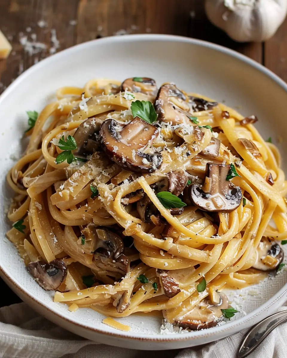 Caramelized leek and mushroom gruyere pasta: Easy Comfort Food Delight