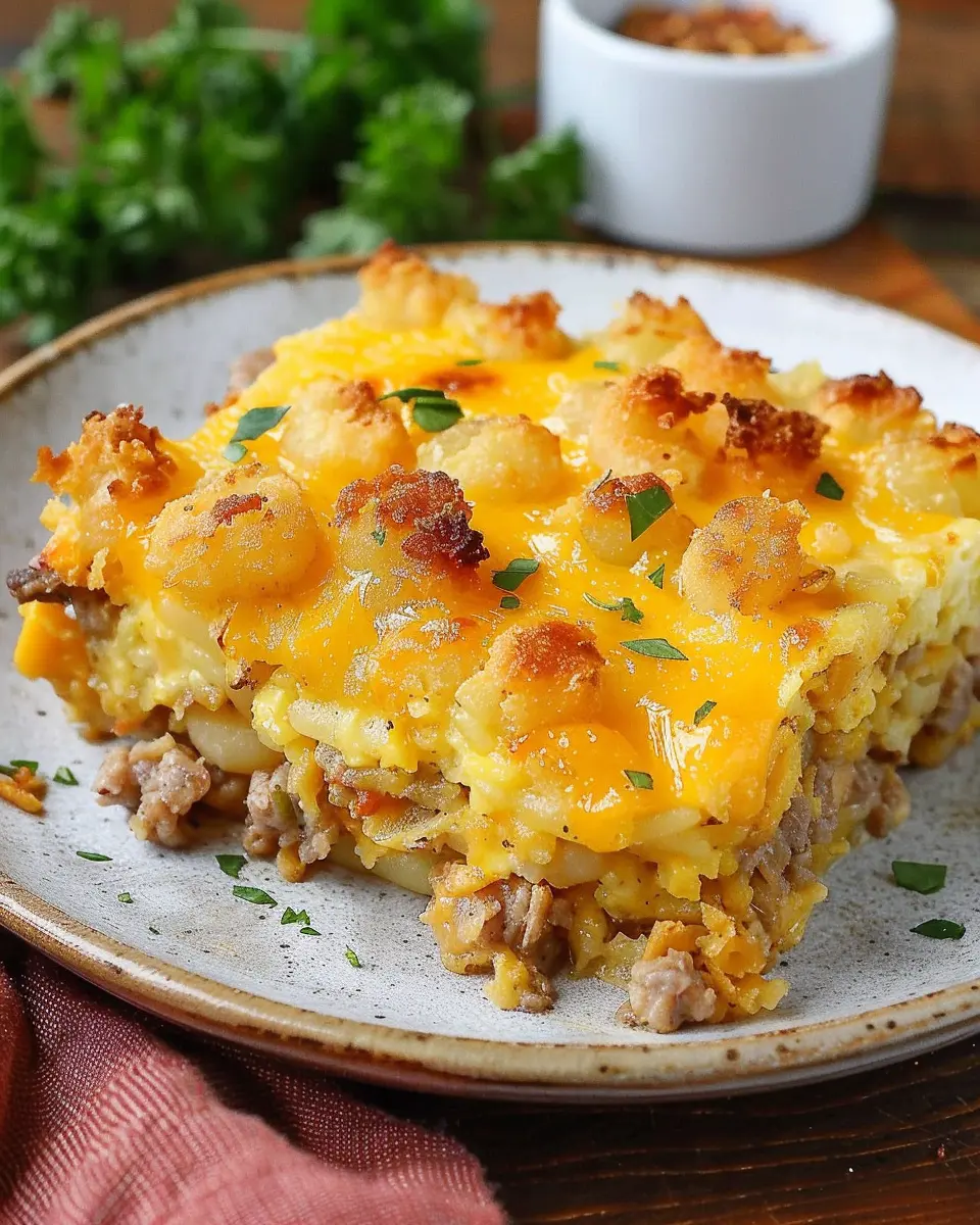 Tater Tot Breakfast Casserole