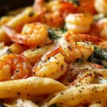 Cheese Shrimp Penne Pasta