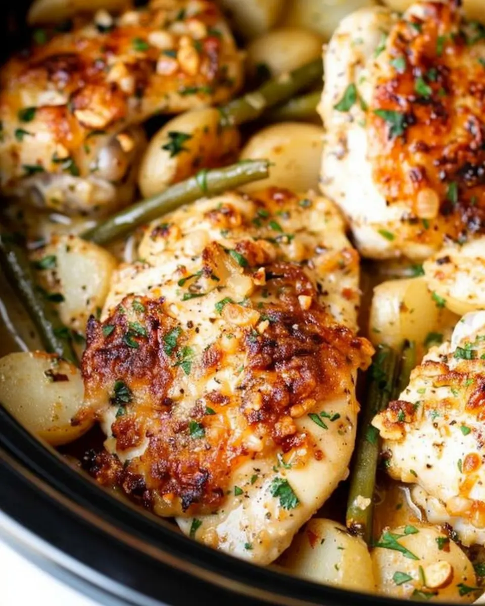 Crockpot Parmesan Garlic Chicken: Easy Comfort Food Delight