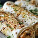 Cheesy Garlic Chicken Wraps
