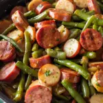 Crockpot Kielbasa and Green Beans