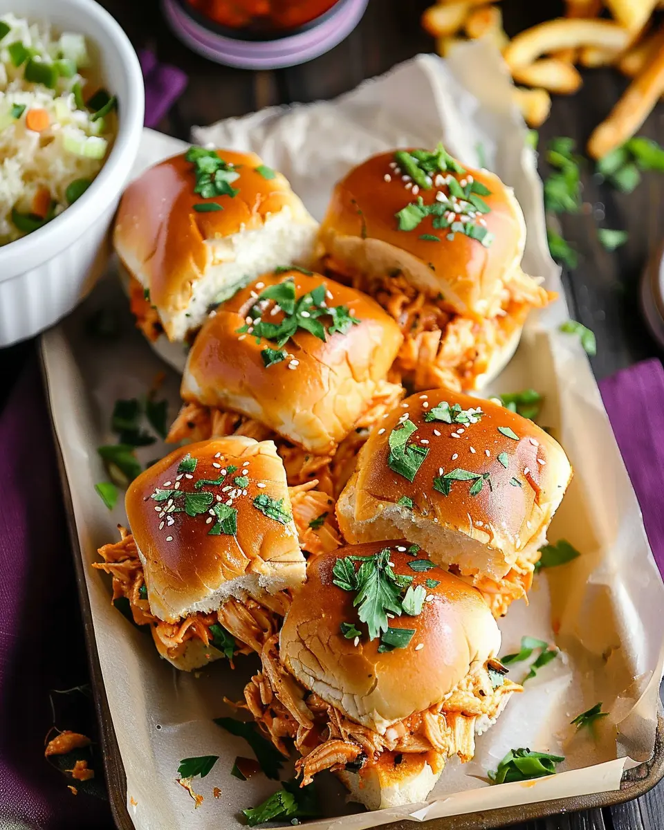 Easy Buffalo Chicken Sliders: Juicy Flavor for Ultimate Game Day Delight