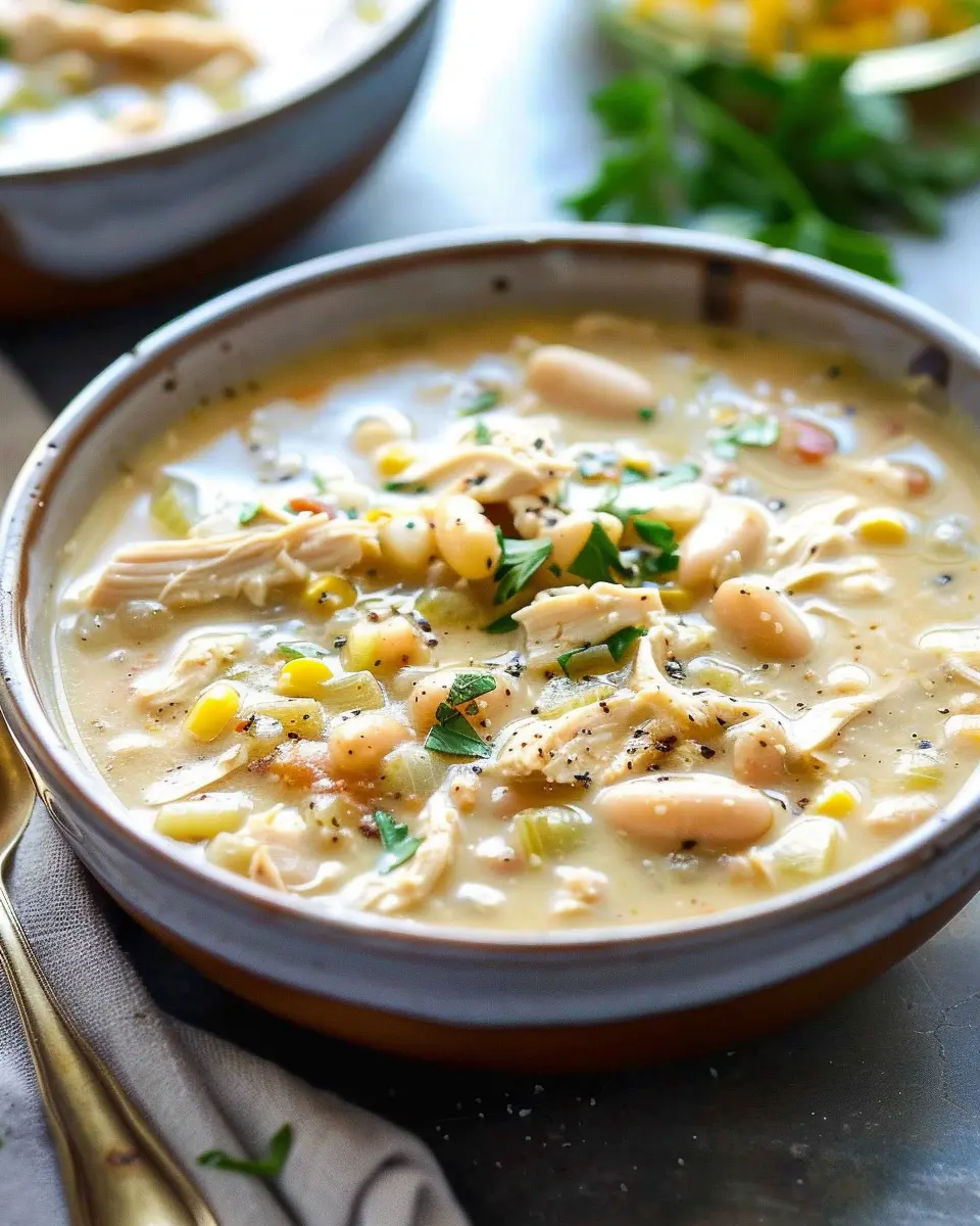 White Chicken Chili: The Best Comfort Food with Turkey Bacon