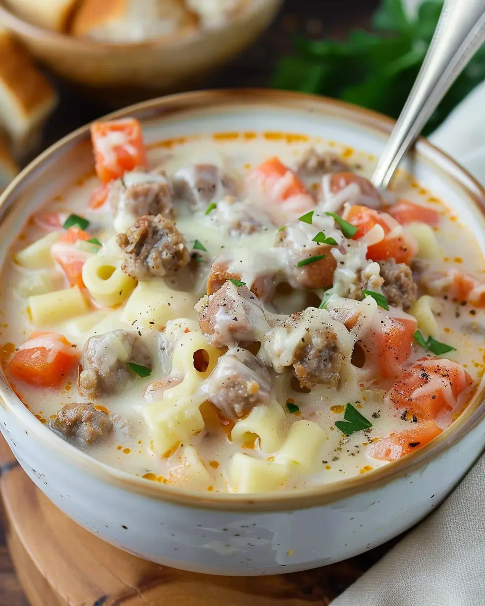 Creamy Parmesan Italian Sausage Soup: A Cozy Comfort Dish