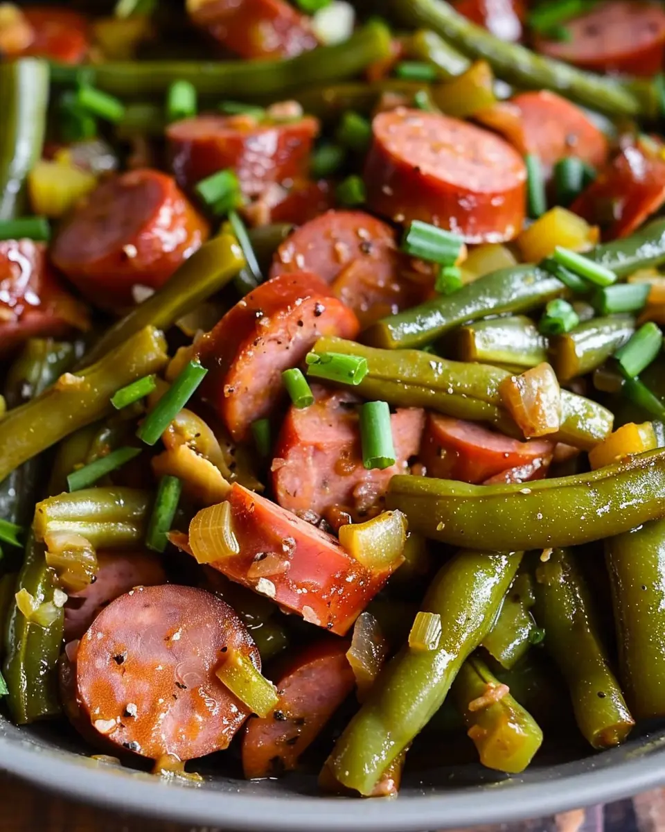 Slow Cooker Kielbasa and Green Beans: Easy Comfort Food Delight