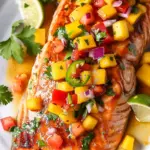 Baked Salmon with Mango Salsa