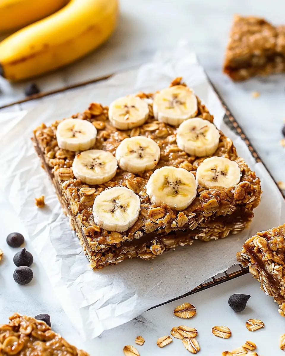Peanut Butter Banana Oatmeal Bars: The Best Healthy Snack Idea