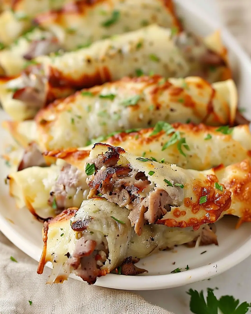 Keto Philly Cheesesteak Roll Ups: Indulgent Turkey Bacon Delight