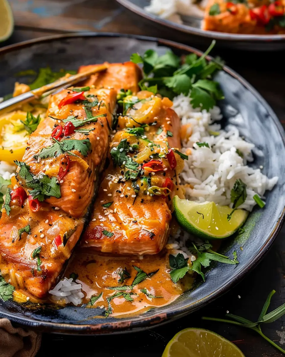 Baked Coconut Curry Salmon: Indulgent Flavor in Every Bite