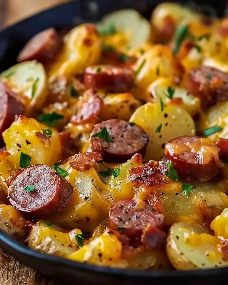 Cheesy Ranch Potatoes and Smoked Sausage: Easy Comfort Food Delight