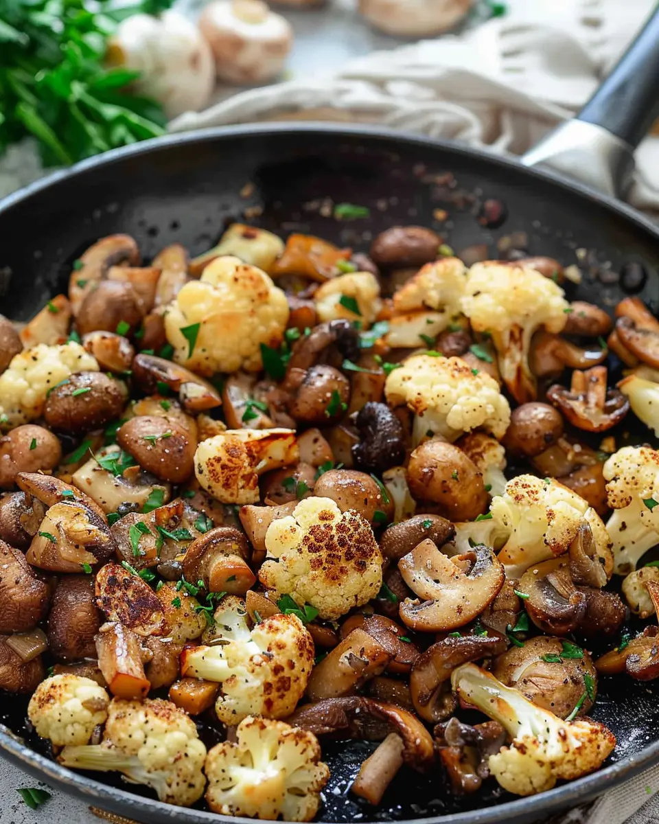 Mushroom Cauliflower Skillet: Easy Comfort Food Delight