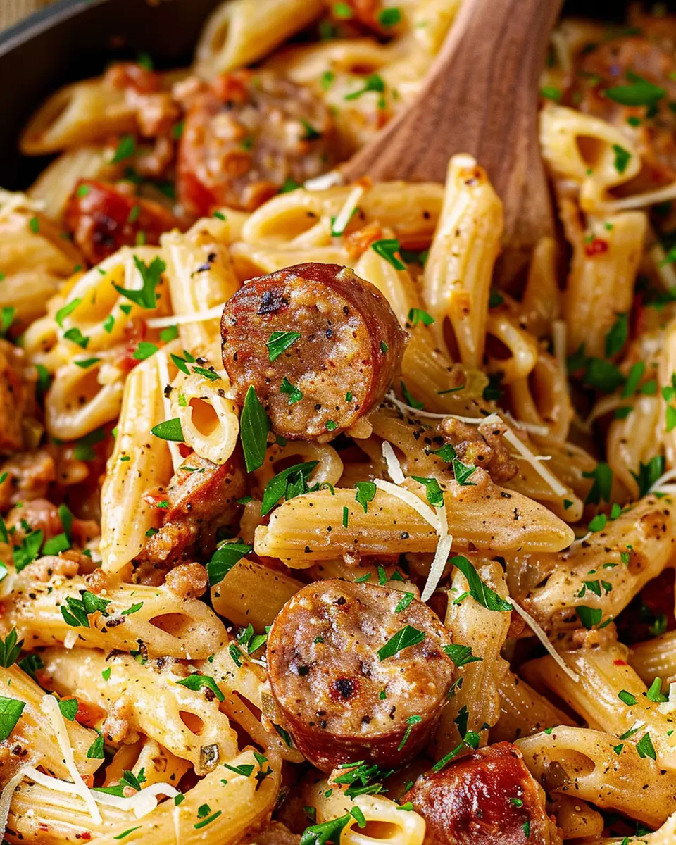 Creamy Cajun Sausage Pasta: Easy and Indulgent Weeknight Delight