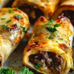 Keto Philly Cheesesteak Roll Ups