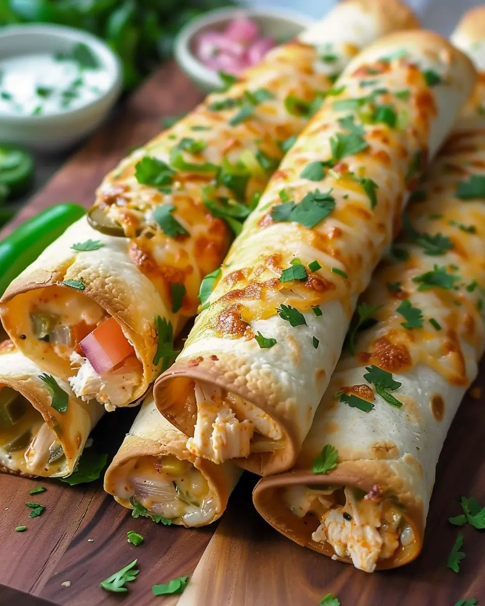 Jalapeno Popper Chicken Taquitos: Easy &amp; Indulgent Recipe