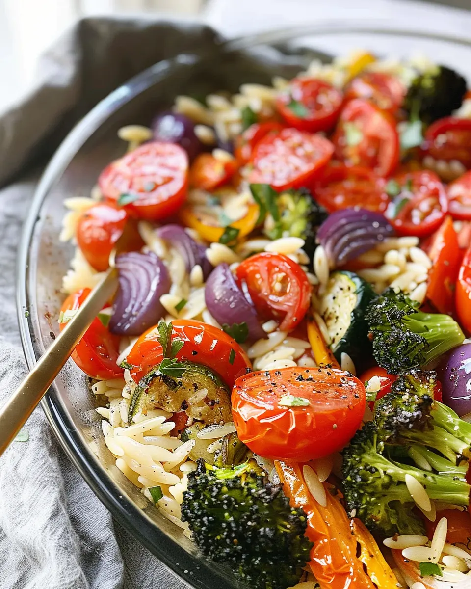Roasted Vegetables with Orzo: Easy Comfort Food Delight