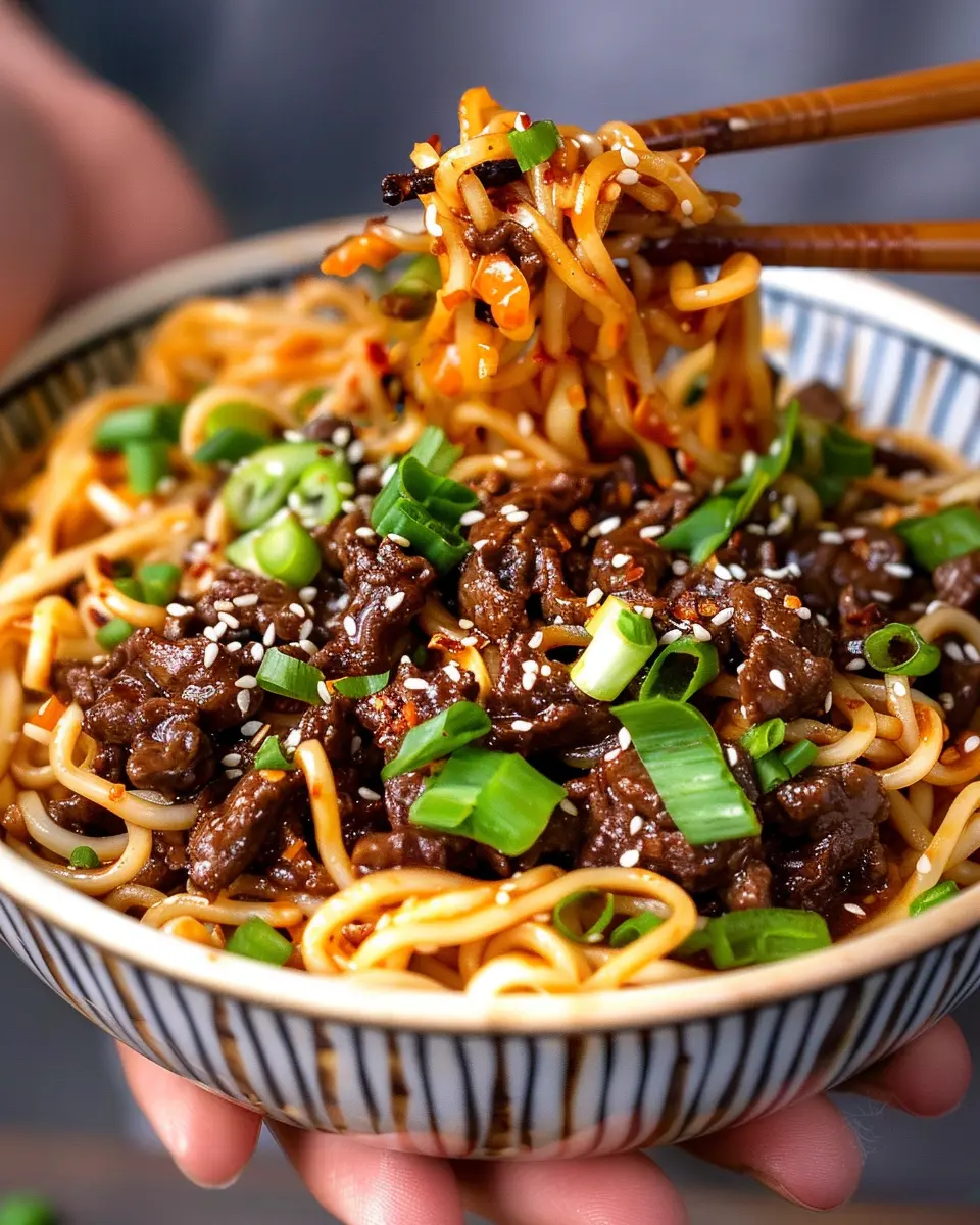 Aromatic Chilli Beef Noodles: A Quick and Indulgent Dinner Fix