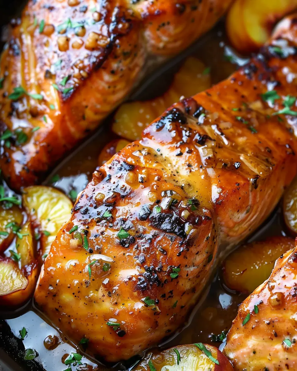 Bourbon Peach Roasted Salmon: A Juicy Twist for Dinner Delights