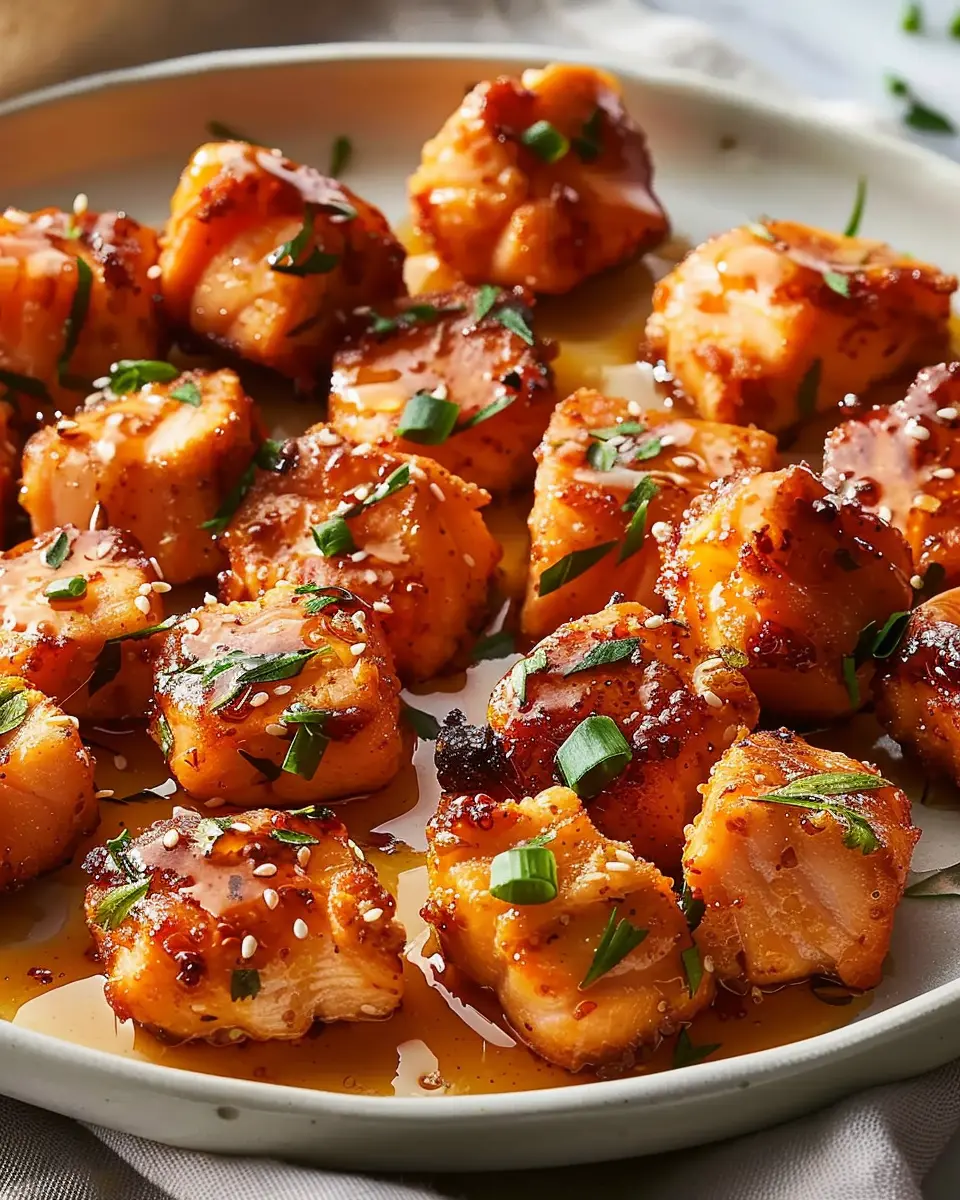 Crispy Hot Honey Salmon Bites: Irresistibly Sweet and Savory