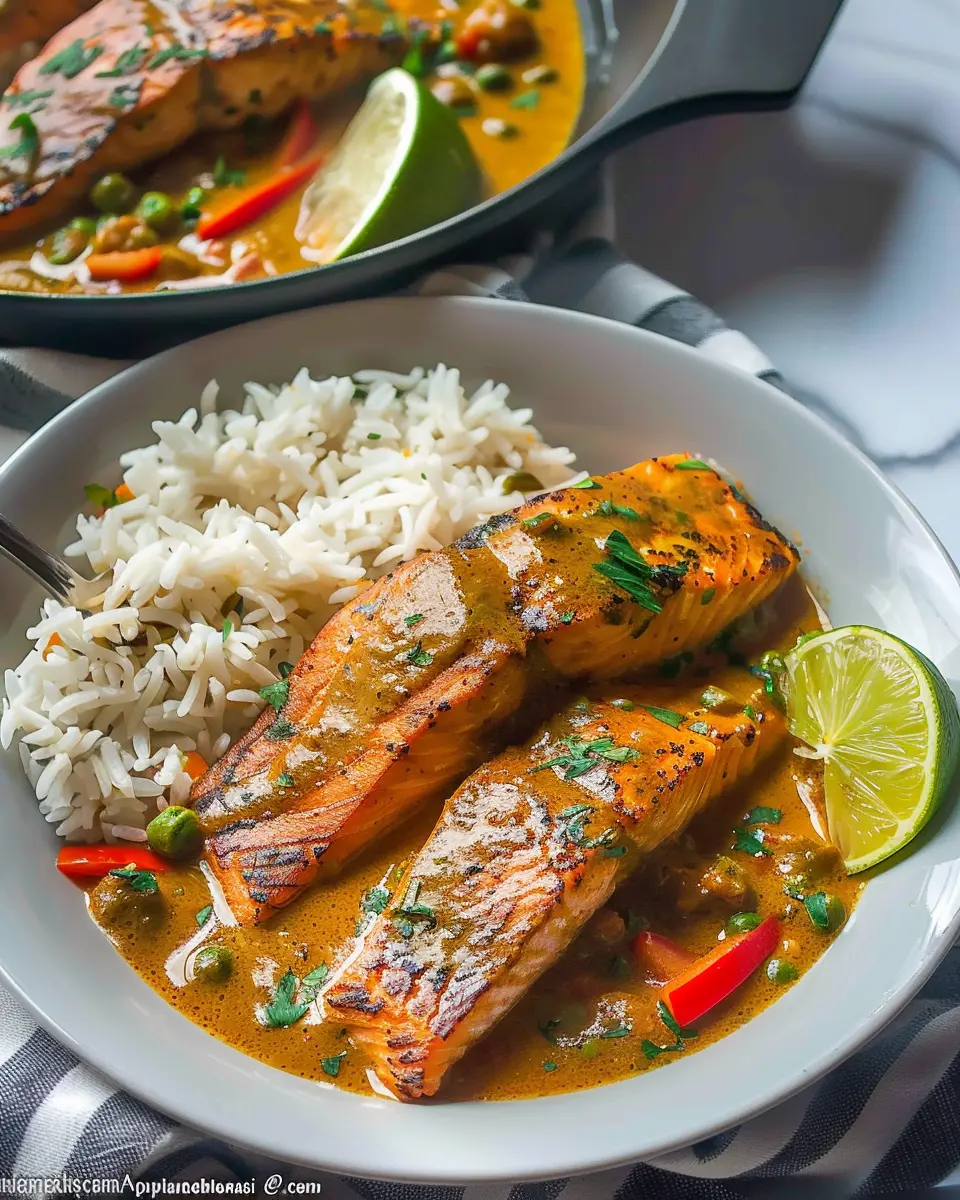 Caribbean Coconut Curry Salmon: Easy Recipe for Flavorful Meals