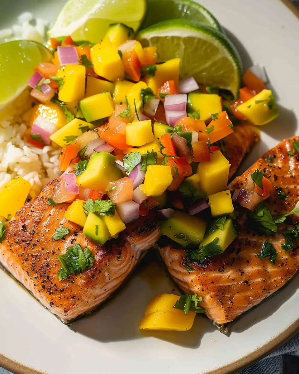 Salmon with Mango Salsa: A Juicy Twist on Dinner Delight