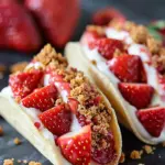 Strawberry Crunch Cheesecake Tacos