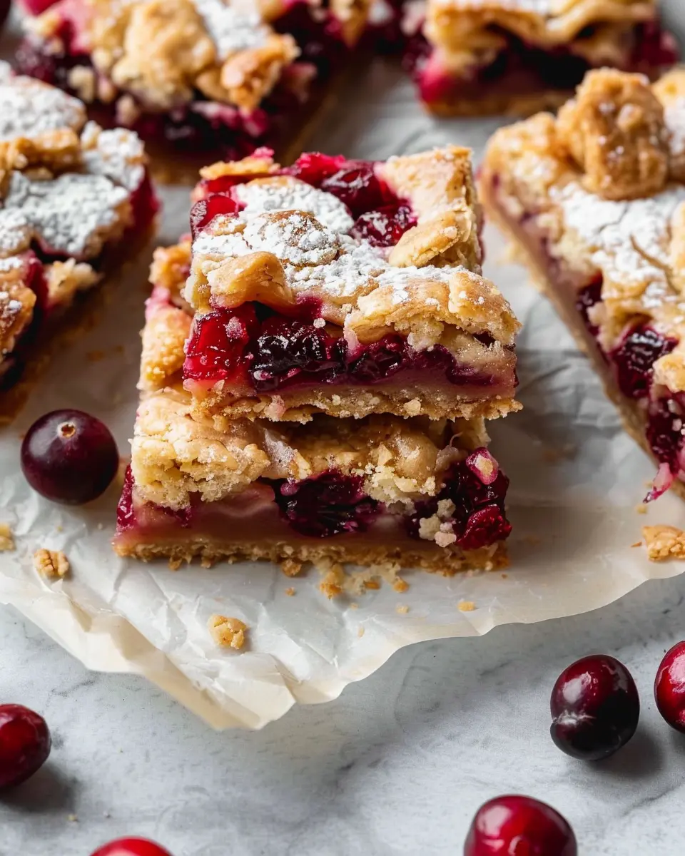 Cranberry Crumble Bars: Easy and Delicious Homemade Treats