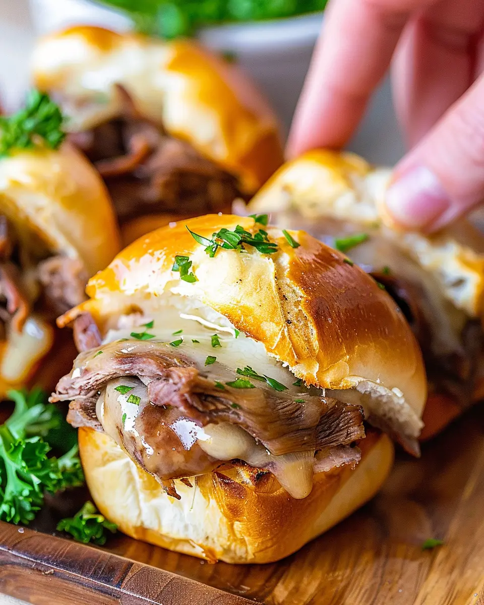 Easy French Dip Sliders Recipe: Juicy Turkey Bacon and Beef Delight