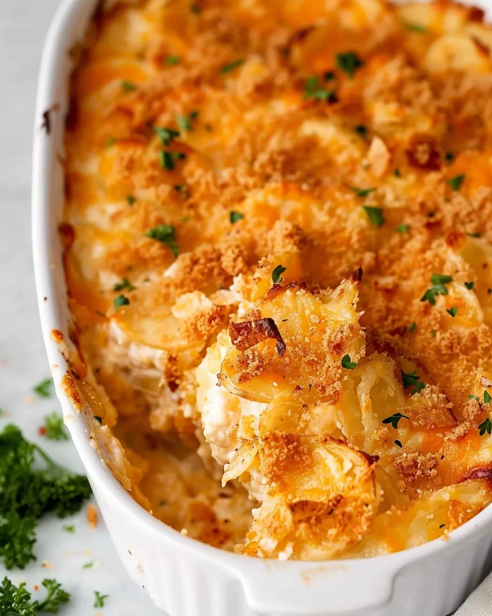 Best Ever Funeral Potatoes: Comforting & Creamy Turkey Bacon Delight