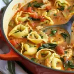 Easy Chicken Tortellini Soup
